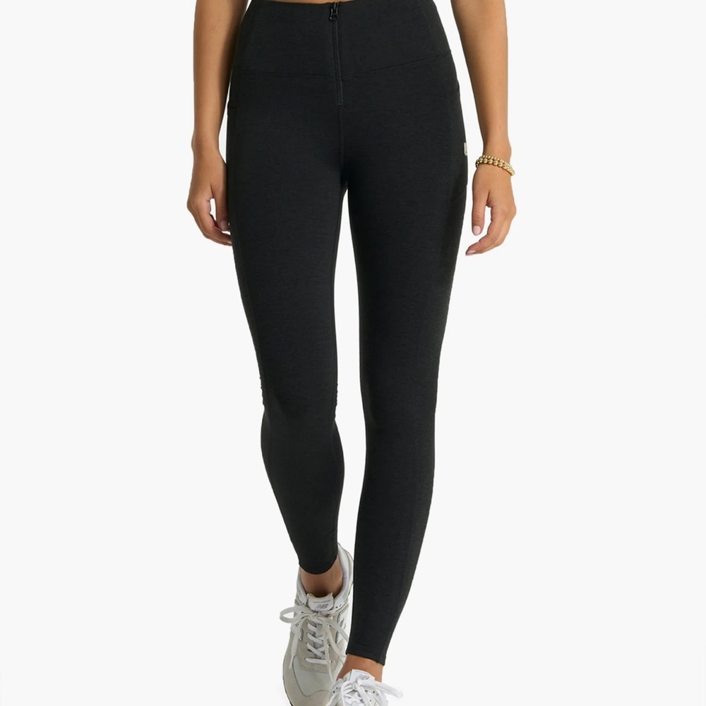 Vuori Heather Zip Up Legging Size Small